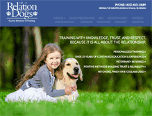 Tablet Screenshot of inrelationwithdogs.com